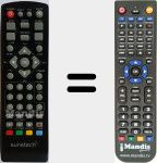 Replacement remote control for DTB4600HD
