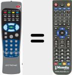 Replacement remote control for TNS 7121