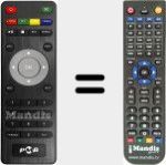 Replacement remote control for TNT5010HD