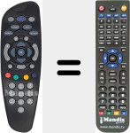 Replacement remote control for URC 1649-02-1HR00
