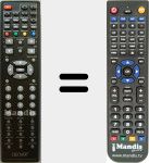 Replacement remote control for TFD3227M