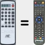 Replacement remote control for Digivisie 1771