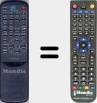 Replacement remote control for TV-RM-D19