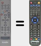 Replacement remote control for ALPHA3000PVR