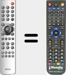 Replacement remote control for 2252-535