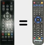 Replacement remote control for InOuttv (RC39)