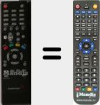 Replacement remote control for SD 2900 U