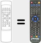 Replacement remote control for 49900021
