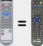Replacement remote control for RCPVR1