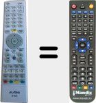 Replacement remote control for W153D