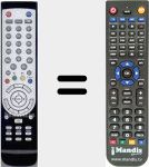 Replacement remote control for TM5302IDTV