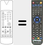 Replacement remote control for 100 TS 034