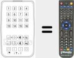 Replacement remote control for 16 CHANNELS US