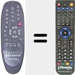 Replacement remote control for 19900854