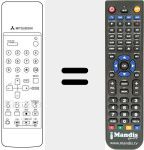 Replacement remote control for 290P-023090