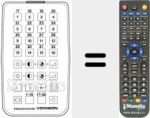 Replacement remote control for 32 CHANNELS IR