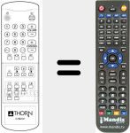 Replacement remote control for C 15013 T