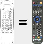 Replacement remote control for 10 P