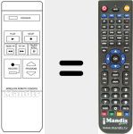Replacement remote control for 597-010K