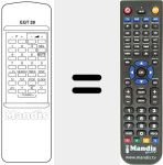 Replacement remote control for EGT 28