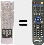 Replacement remote control for ID-68