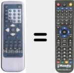 Replacement remote control for JX-2055