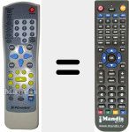 Replacement remote control for JX-9001