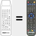 Replacement remote control for PROFITRONIC