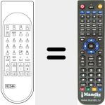 Replacement remote control for RC 544