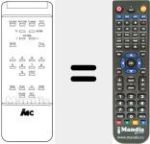 Replacement remote control for RHT 04
