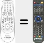 Replacement remote control for RM 551V-59502