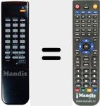 Replacement remote control for SATELLITE RECEPTION