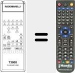 Comandament a distància substitut de T 3000
