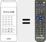 Replacement remote control for TLC 412 VB