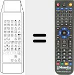 Replacement remote control for TP 872