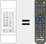 Replacement remote control for TV 2020
