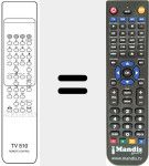 Replacement remote control for TV 500