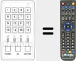 Replacement remote control for UP 16