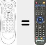 Replacement remote control for 3970