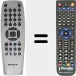 Replacement remote control for 97P1R2TAA1