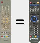 Replacement remote control for TM65A (BN59-00343A)