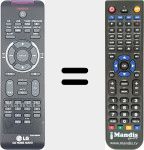 Replacement remote control for CD Home Audio (COV31069404)