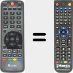 Replacement remote control for HTRD09B