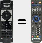 Replacement remote control for REMCON1487