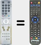 Replacement remote control for RM-C1808