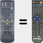 Replacement remote control for RM M40V-57501