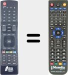 Replacement remote control for 9800HD