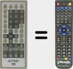 Replacement remote control for Aitro001