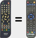 Replacement remote control for AKDVB13