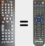 Replacement remote control for DVD-3